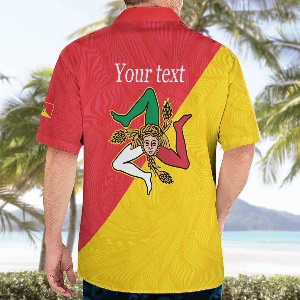 Personalized Italy Sicily Hawaiian Shirt Sicilia Gorgoneion with Triskeles