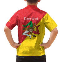 Personalized Italy Sicily Hawaiian Shirt Sicilia Gorgoneion with Triskeles