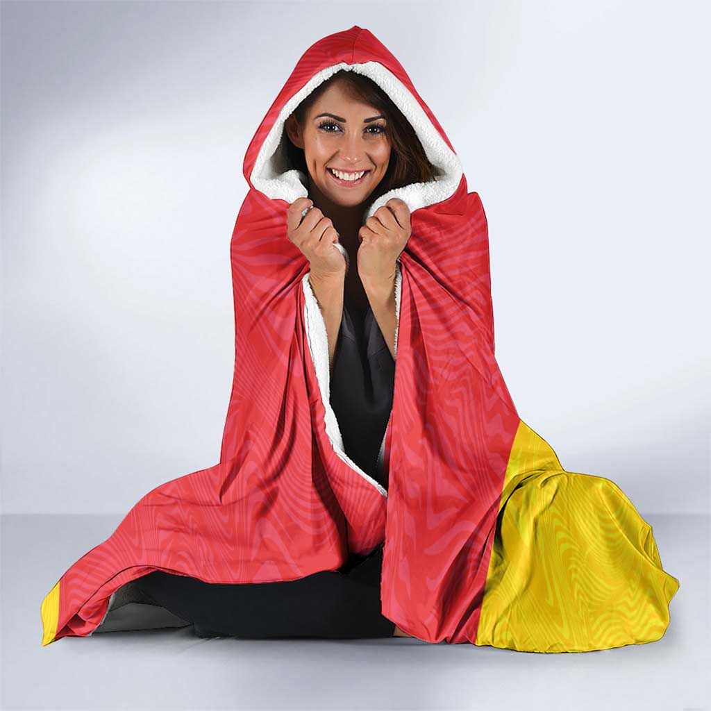 Personalized Italy Sicily Hooded Blanket Sicilia Gorgoneion with Triskeles