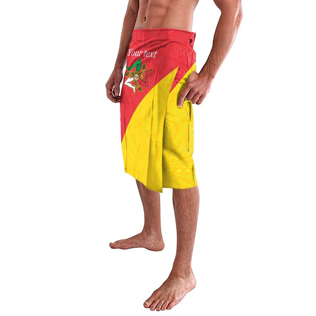 Personalized Italy Sicily Lavalava Sicilia Gorgoneion with Triskeles