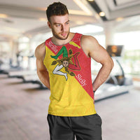 Personalized Italy Sicily Men Tank Top Sicilia Gorgoneion with Triskeles