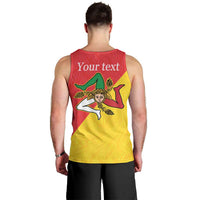 Personalized Italy Sicily Men Tank Top Sicilia Gorgoneion with Triskeles