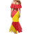 Personalized Italy Sicily Mermaid Dress Sicilia Gorgoneion with Triskeles