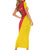 Personalized Italy Sicily Short Sleeve Bodycon Dress Sicilia Gorgoneion with Triskeles