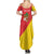 Personalized Italy Sicily Summer Maxi Dress Sicilia Gorgoneion with Triskeles