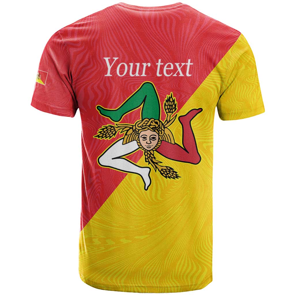Personalized Italy Sicily T Shirt Sicilia Gorgoneion with Triskeles
