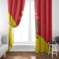 Personalized Italy Sicily Window Curtain Sicilia Gorgoneion with Triskeles