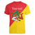 Personalized Italy Sicily Women V-Neck T-Shirt Sicilia Gorgoneion with Triskeles