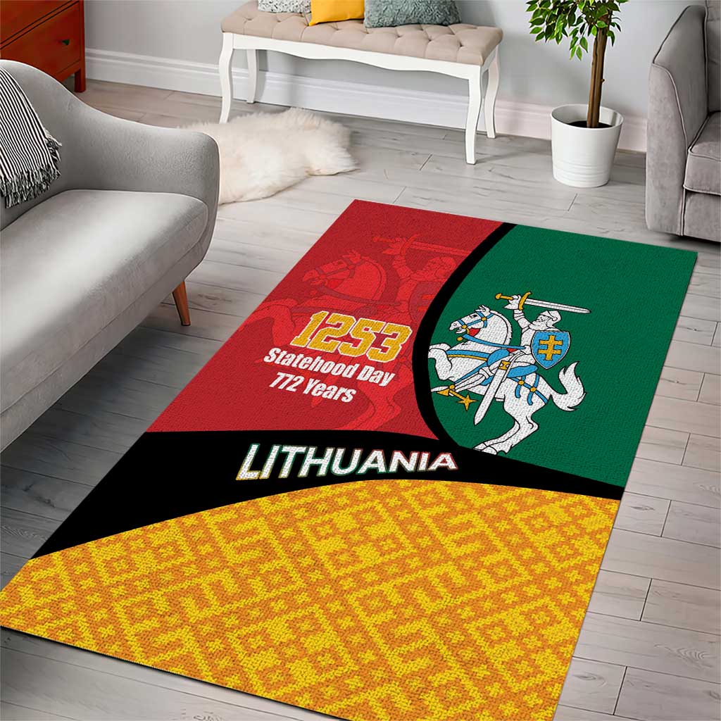 Lithuania Statehood Day July 6 Area Rug Lietuva Tevyne musu