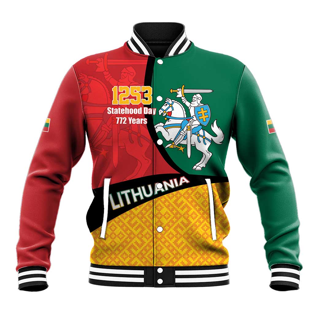 Lithuania Statehood Day July 6 Baseball Jacket Lietuva Tevyne musu