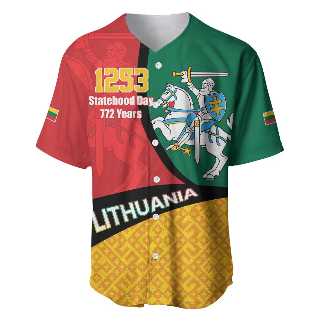 Lithuania Statehood Day July 6 Baseball Jersey Lietuva Tevyne musu