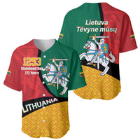 Lithuania Statehood Day July 6 Baseball Jersey Lietuva Tevyne musu