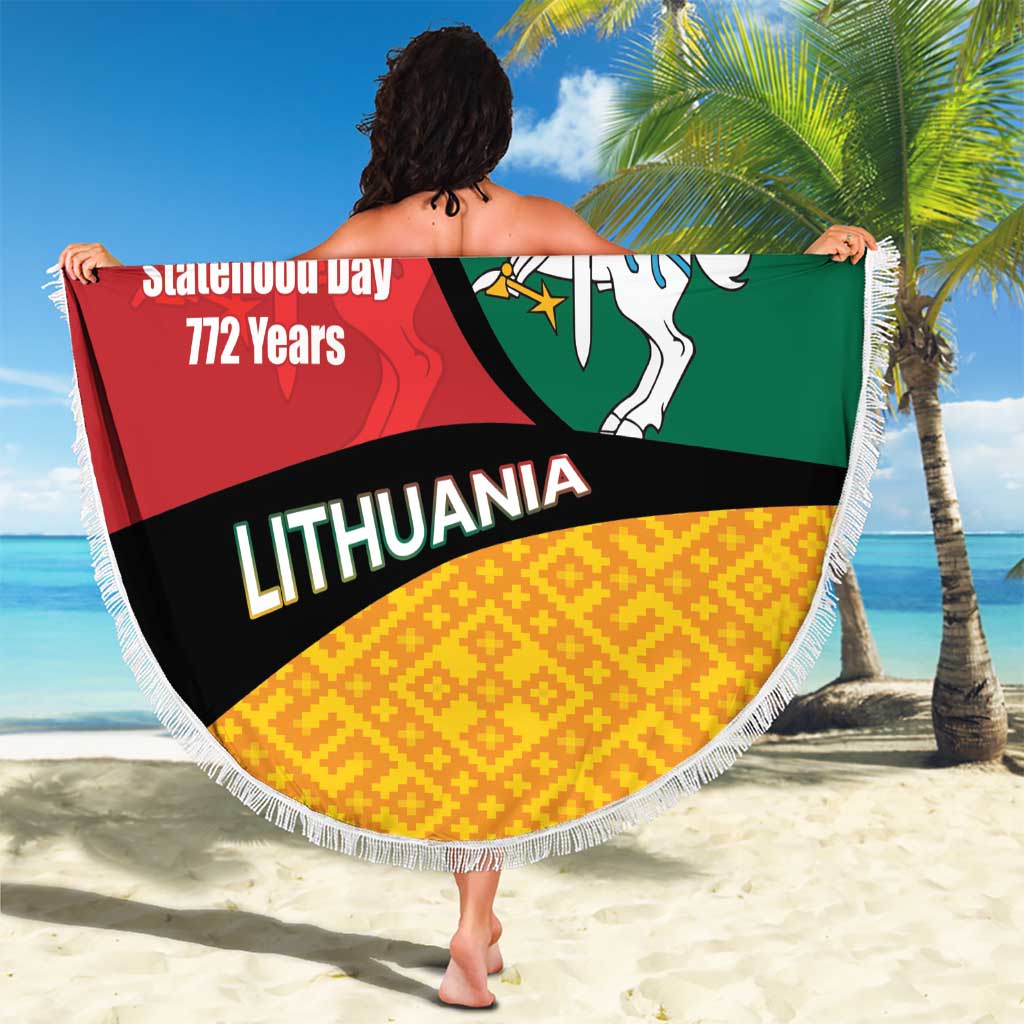 Lithuania Statehood Day July 6 Beach Blanket Lietuva Tevyne musu