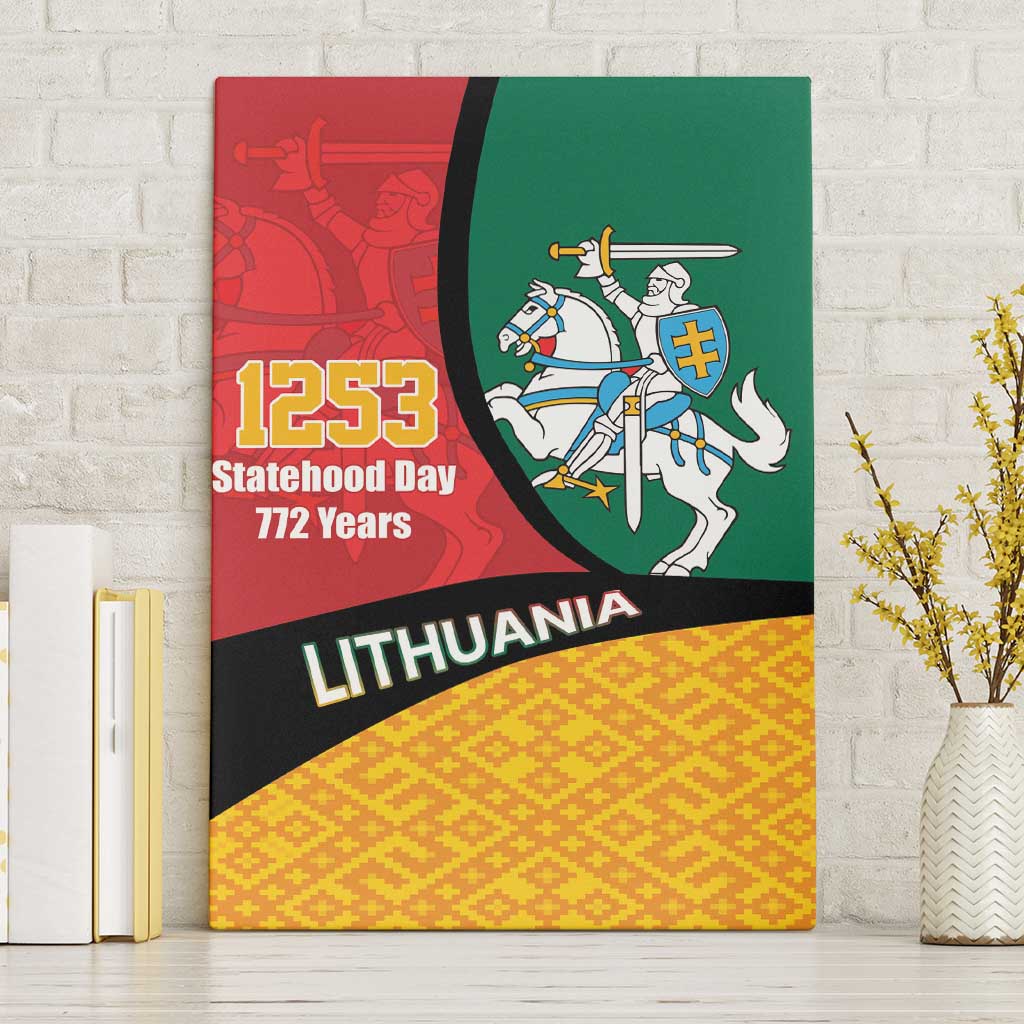 Lithuania Statehood Day July 6 Canvas Wall Art Lietuva Tevyne musu