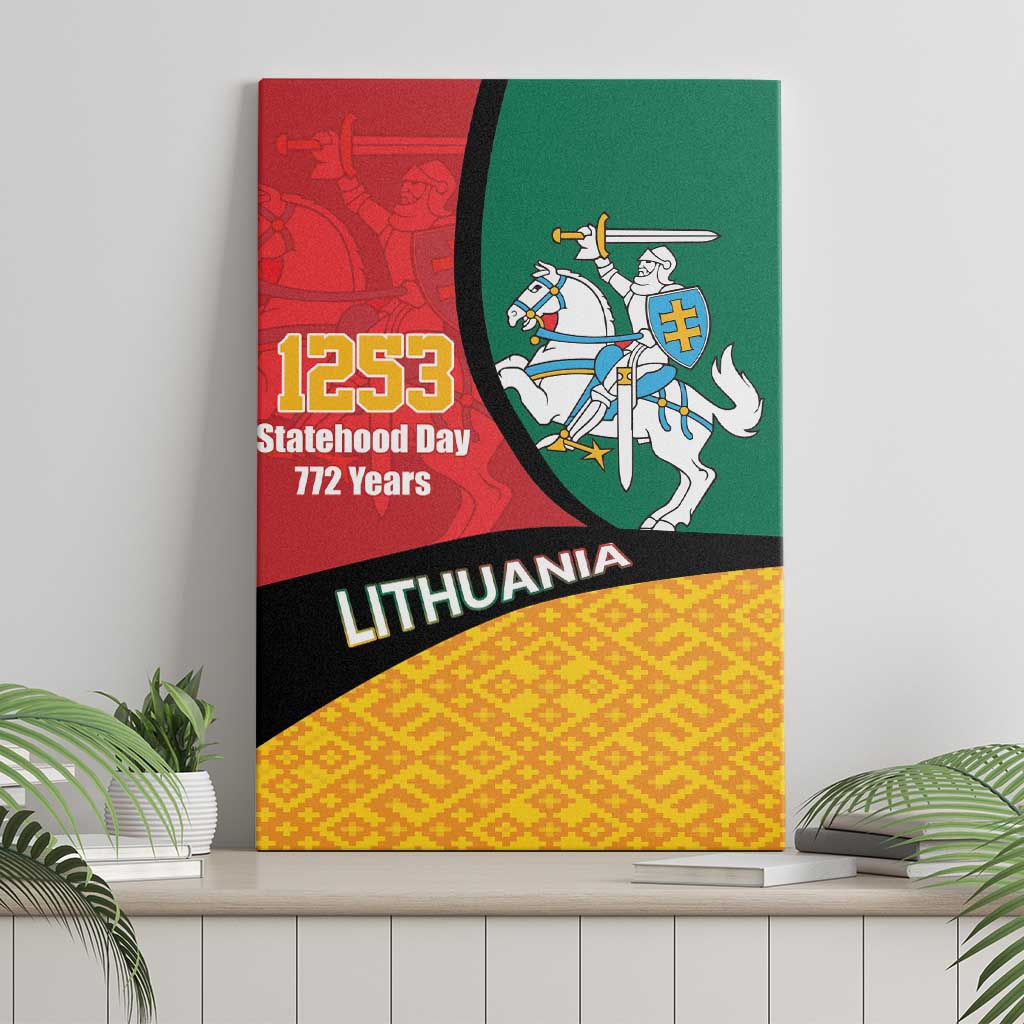 Lithuania Statehood Day July 6 Canvas Wall Art Lietuva Tevyne musu