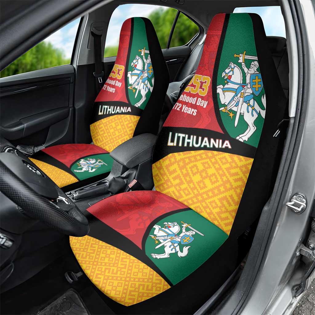 Lithuania Statehood Day July 6 Car Seat Cover Lietuva Tevyne musu