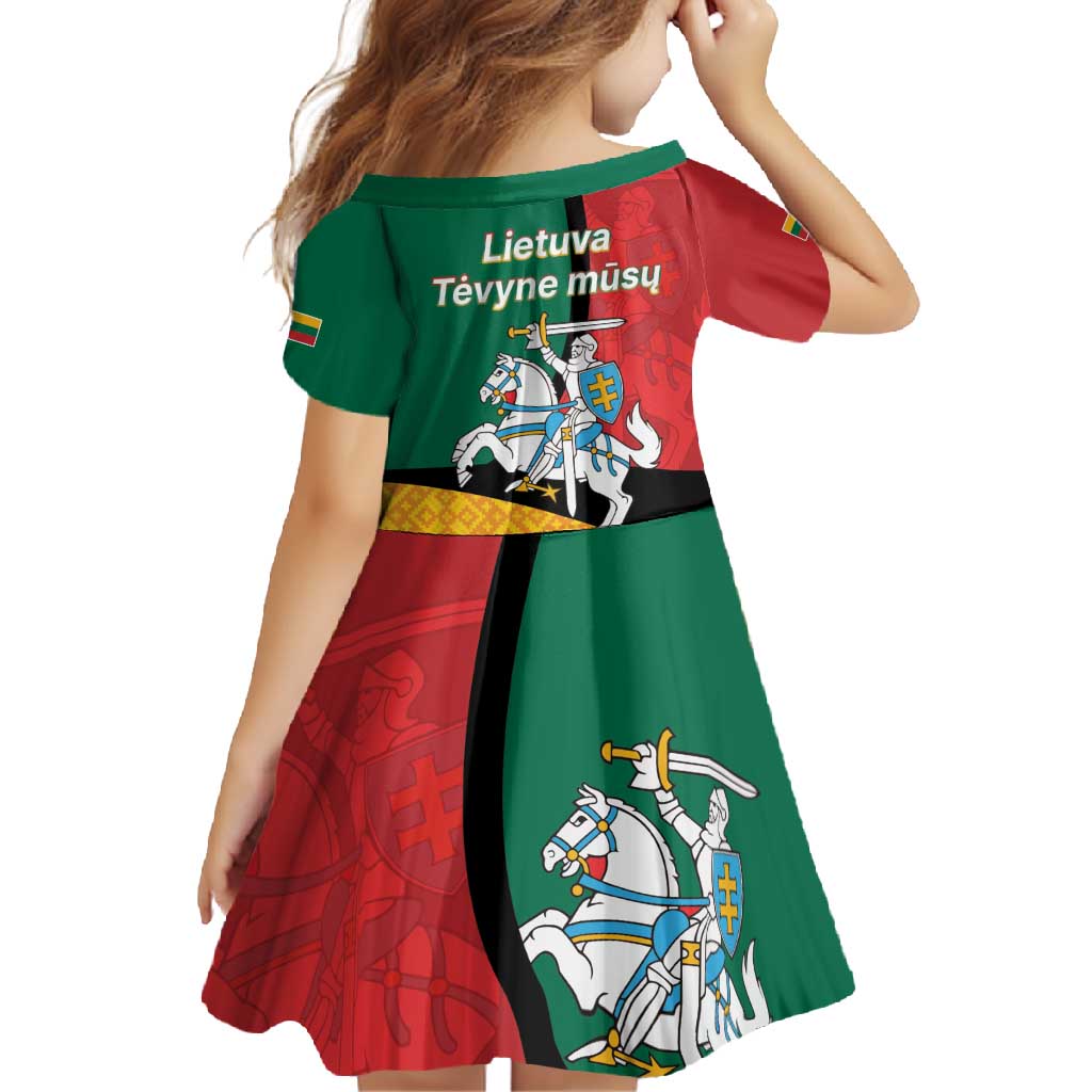 Lithuania Statehood Day July 6 Family Matching Long Sleeve Bodycon Dress and Hawaiian Shirt Lietuva Tevyne musu