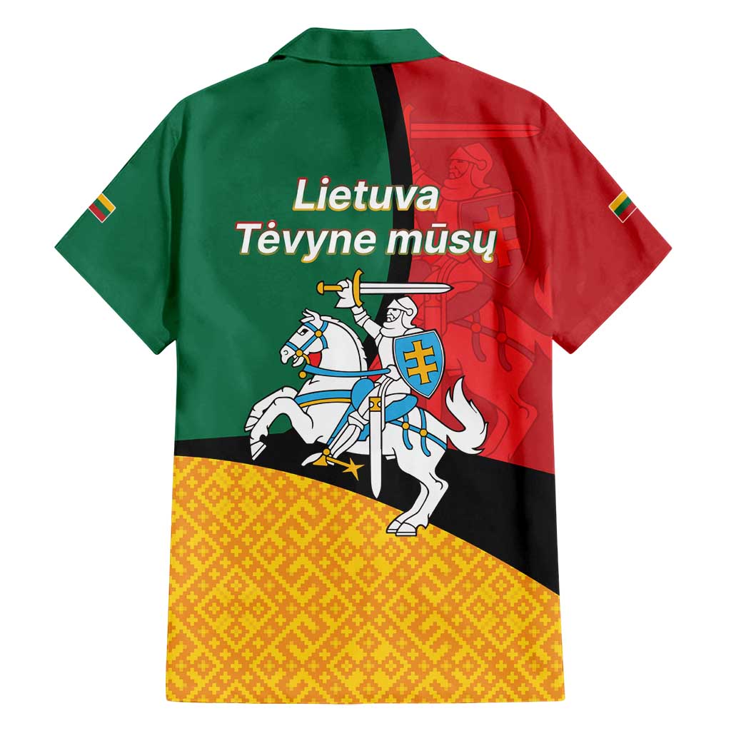 Lithuania Statehood Day July 6 Family Matching Long Sleeve Bodycon Dress and Hawaiian Shirt Lietuva Tevyne musu