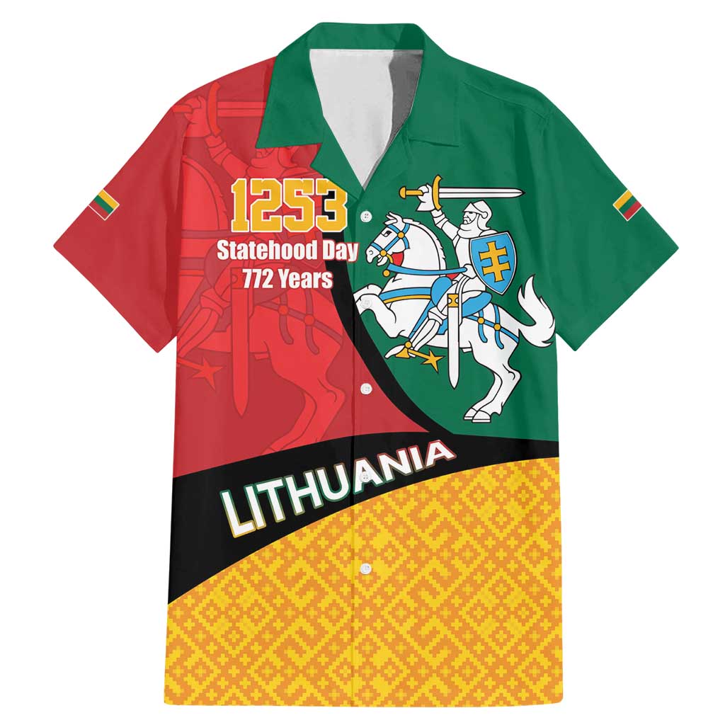 Lithuania Statehood Day July 6 Family Matching Mermaid Dress and Hawaiian Shirt Lietuva Tevyne musu