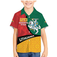 Lithuania Statehood Day July 6 Family Matching Mermaid Dress and Hawaiian Shirt Lietuva Tevyne musu