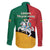 Lithuania Statehood Day July 6 Family Matching Off The Shoulder Long Sleeve Dress and Hawaiian Shirt Lietuva Tevyne musu