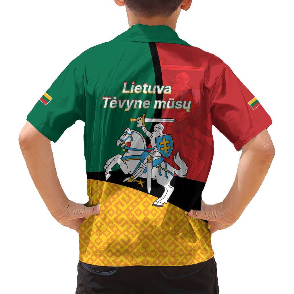 Lithuania Statehood Day July 6 Family Matching Puletasi and Hawaiian Shirt Lietuva Tevyne musu