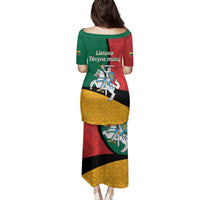 Lithuania Statehood Day July 6 Family Matching Puletasi and Hawaiian Shirt Lietuva Tevyne musu