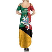 Lithuania Statehood Day July 6 Family Matching Summer Maxi Dress and Hawaiian Shirt Lietuva Tevyne musu