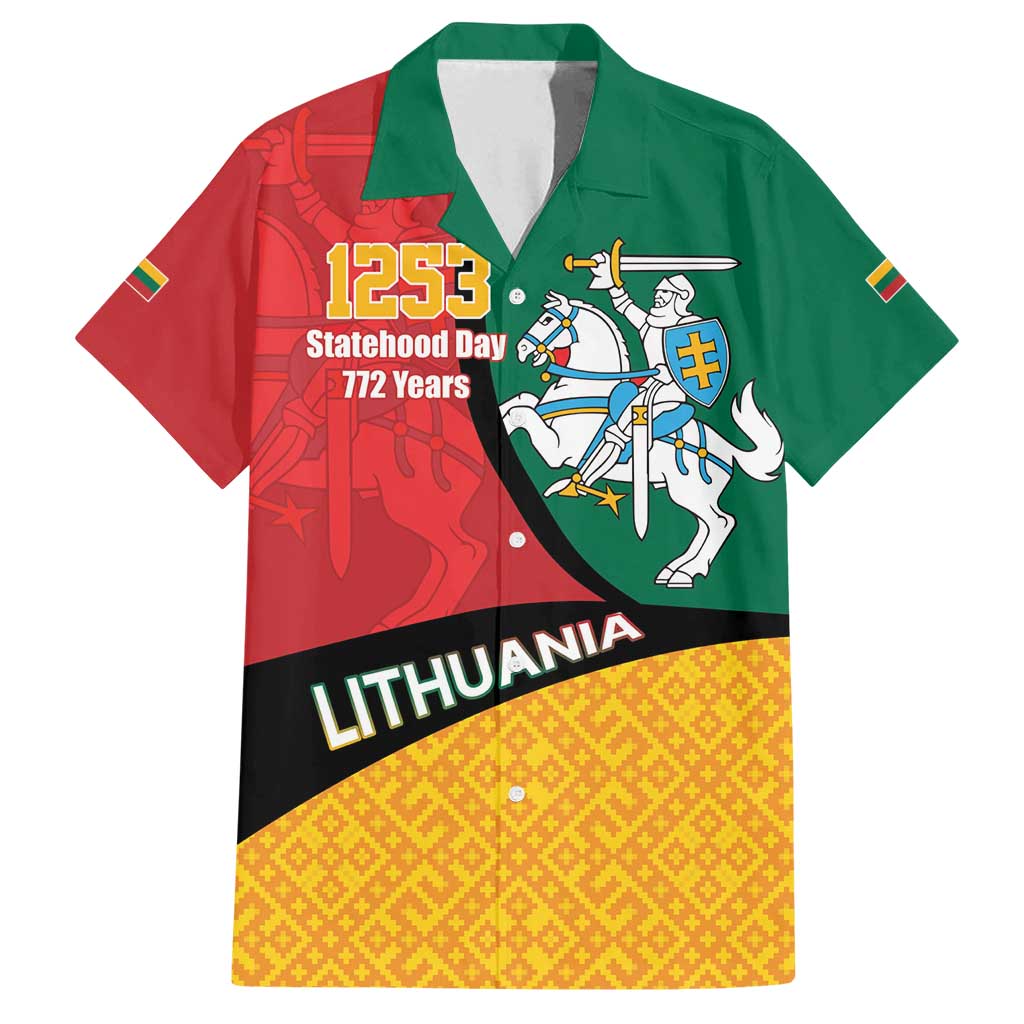 Lithuania Statehood Day July 6 Family Matching Tank Maxi Dress and Hawaiian Shirt Lietuva Tevyne musu