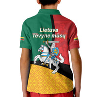 Lithuania Statehood Day July 6 Kid Polo Shirt Lietuva Tevyne musu
