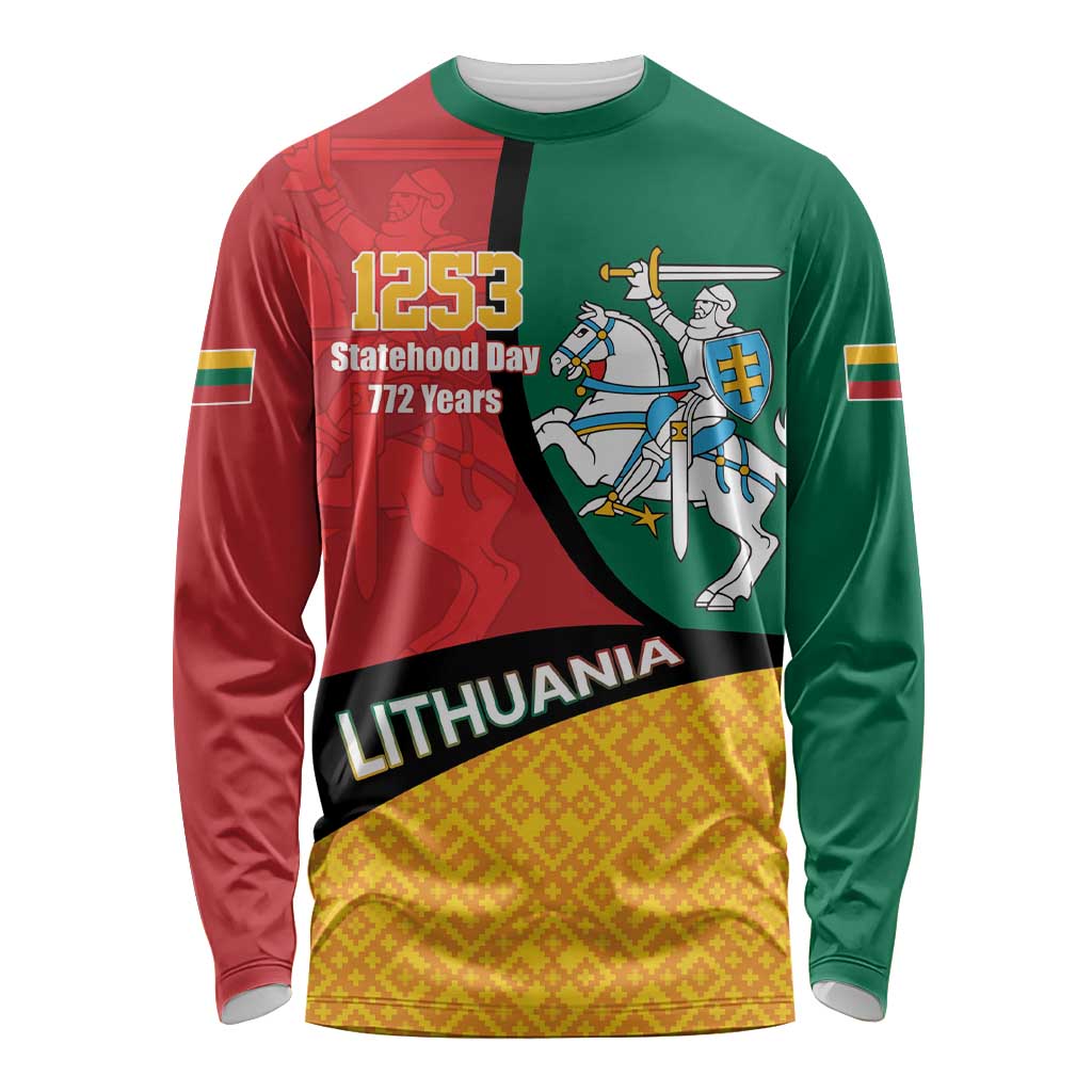 Lithuania Statehood Day July 6 Long Sleeve Shirt Lietuva Tevyne musu