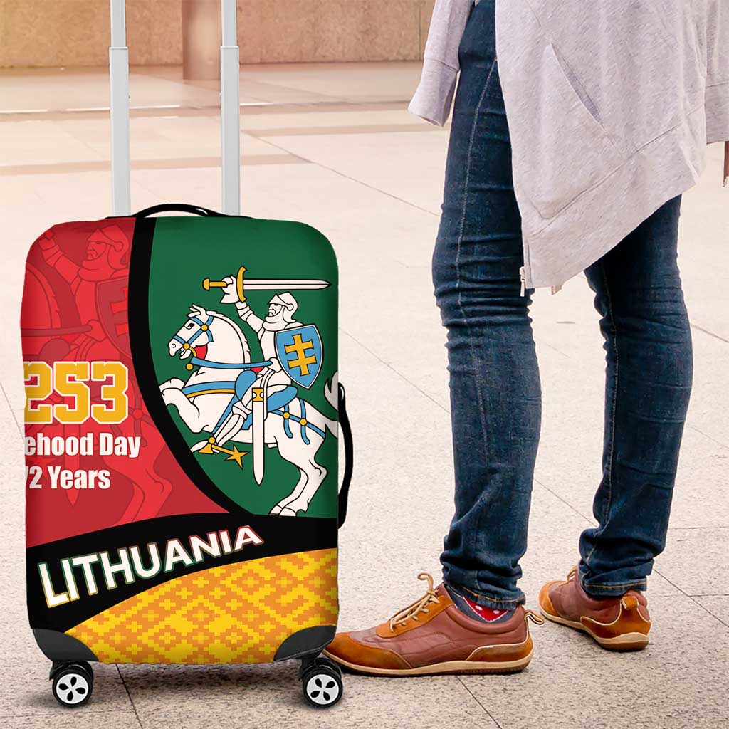 Lithuania Statehood Day July 6 Luggage Cover Lietuva Tevyne musu