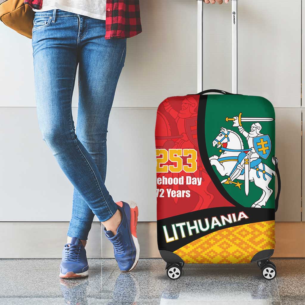 Lithuania Statehood Day July 6 Luggage Cover Lietuva Tevyne musu