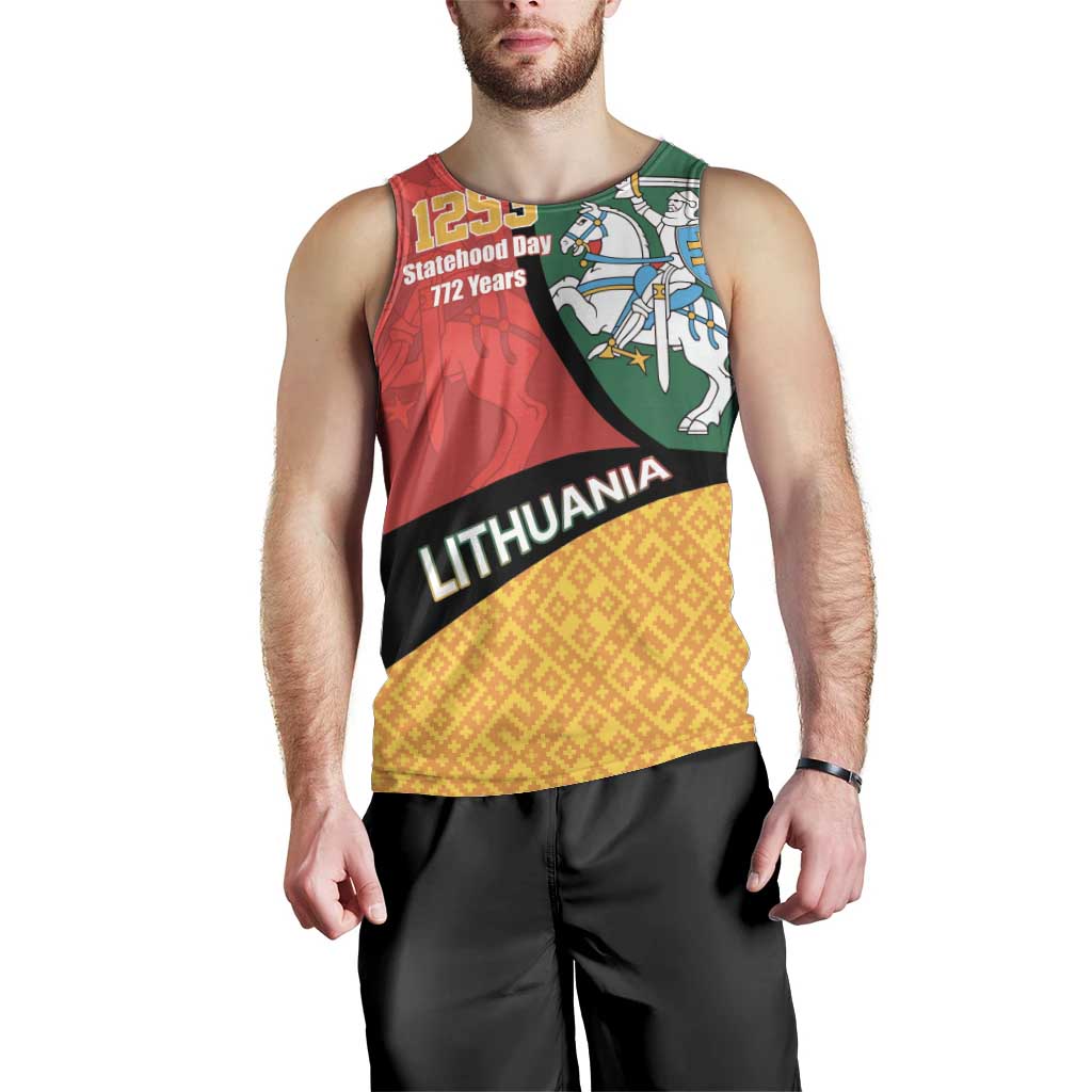 Lithuania Statehood Day July 6 Men Tank Top Lietuva Tevyne musu