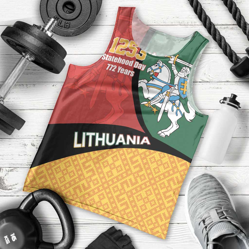 Lithuania Statehood Day July 6 Men Tank Top Lietuva Tevyne musu