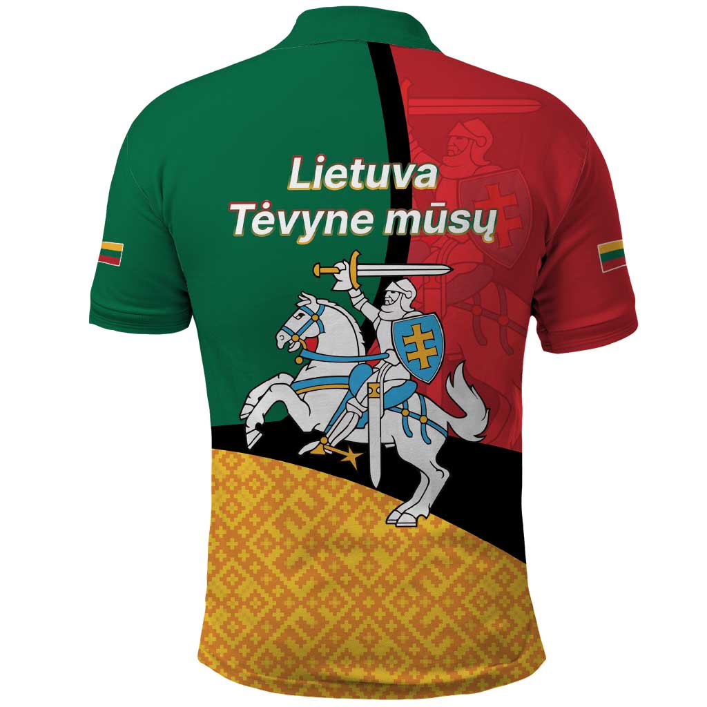 Lithuania Statehood Day July 6 Polo Shirt Lietuva Tevyne musu