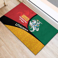 Lithuania Statehood Day July 6 Rubber Doormat Lietuva Tevyne musu