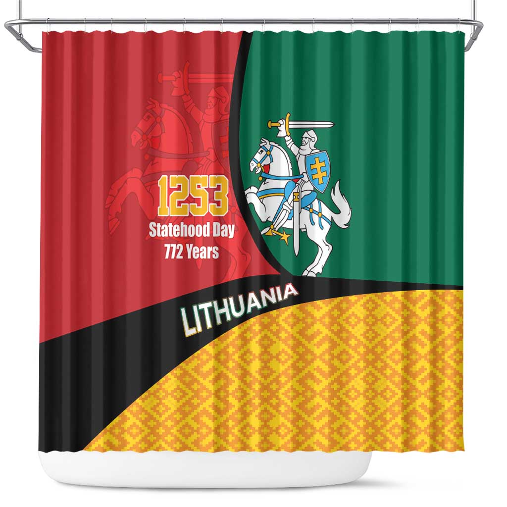 Lithuania Statehood Day July 6 Shower Curtain Lietuva Tevyne musu