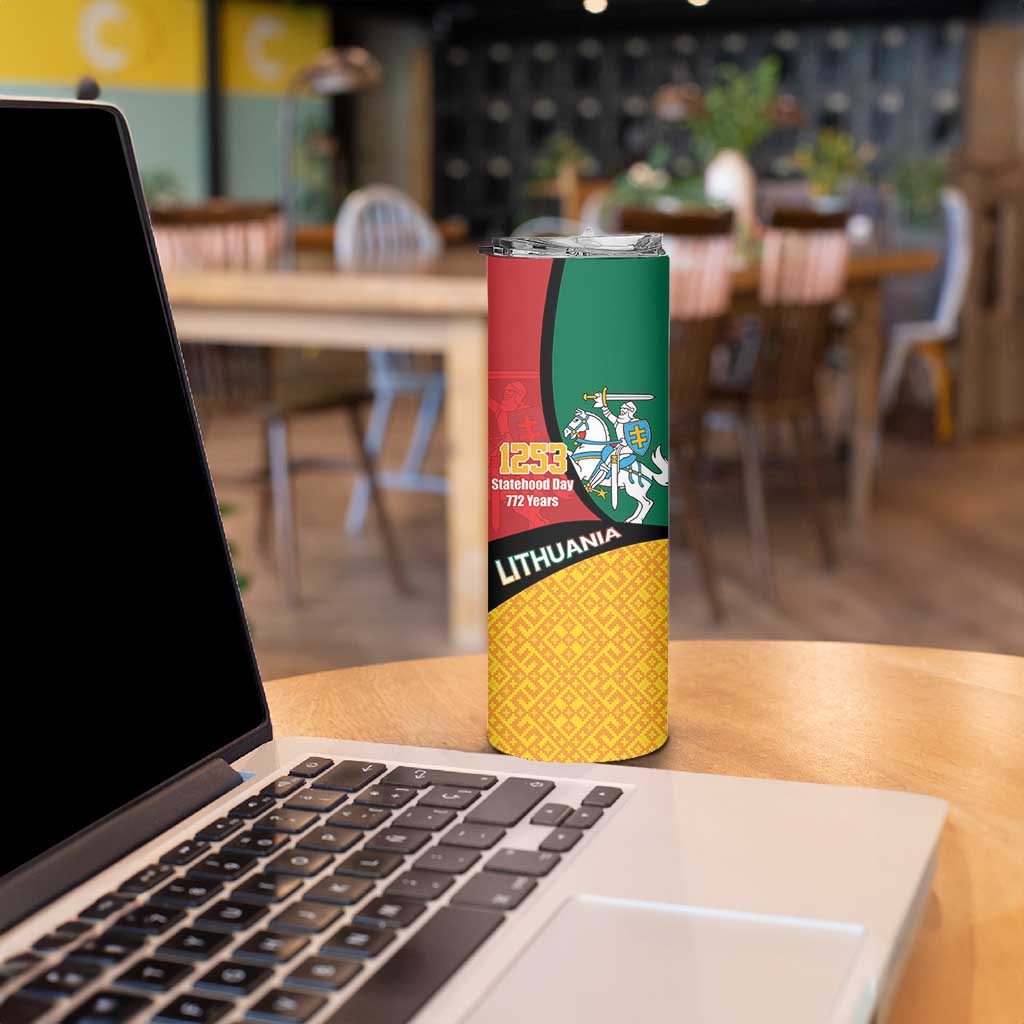 Lithuania Statehood Day July 6 Skinny Tumbler Lietuva Tevyne musu