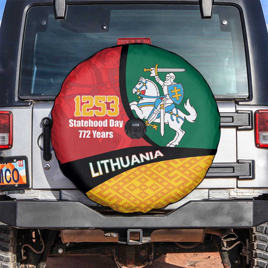 Lithuania Statehood Day July 6 Spare Tire Cover Lietuva Tevyne musu