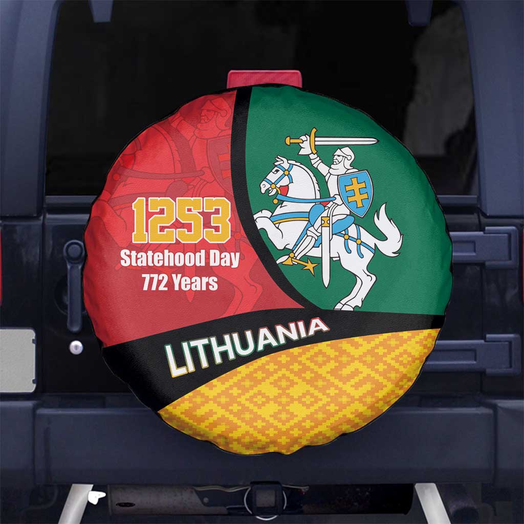 Lithuania Statehood Day July 6 Spare Tire Cover Lietuva Tevyne musu