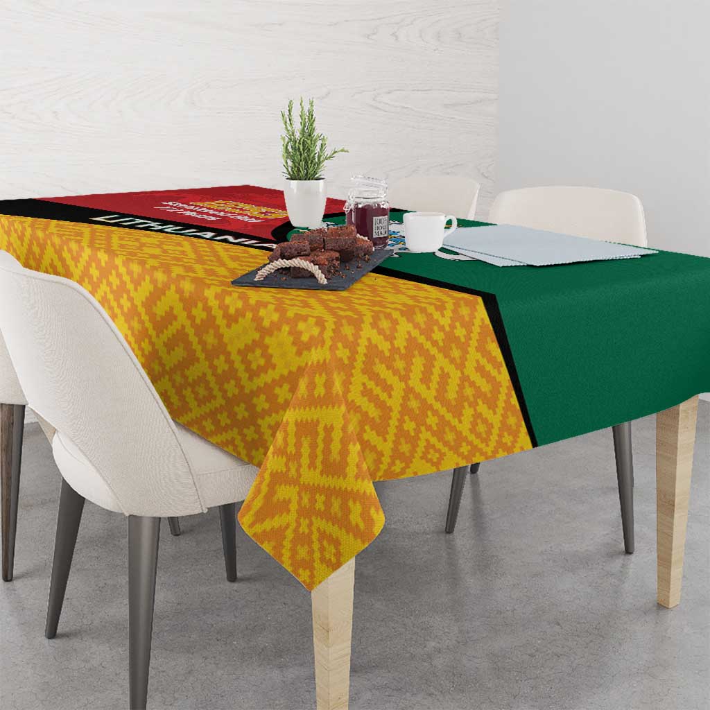 Lithuania Statehood Day July 6 Tablecloth Lietuva Tevyne musu