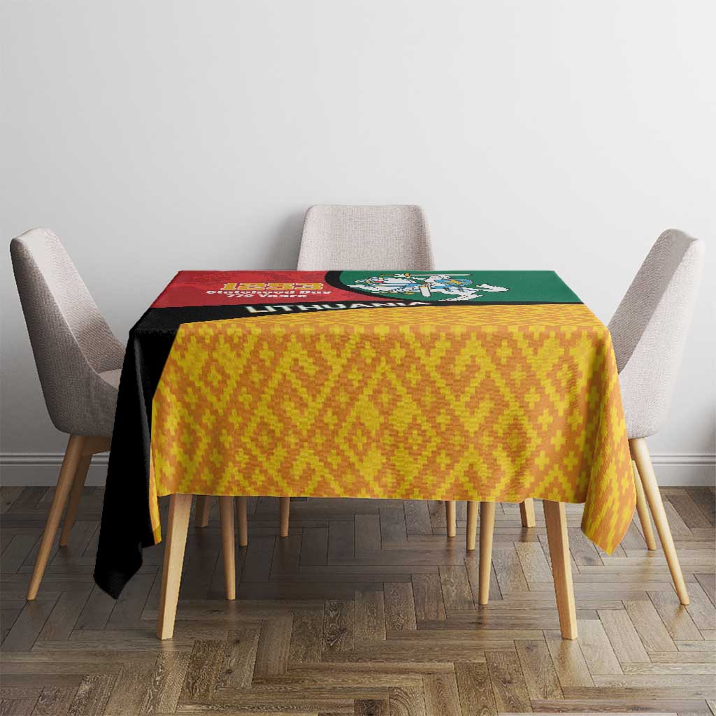 Lithuania Statehood Day July 6 Tablecloth Lietuva Tevyne musu