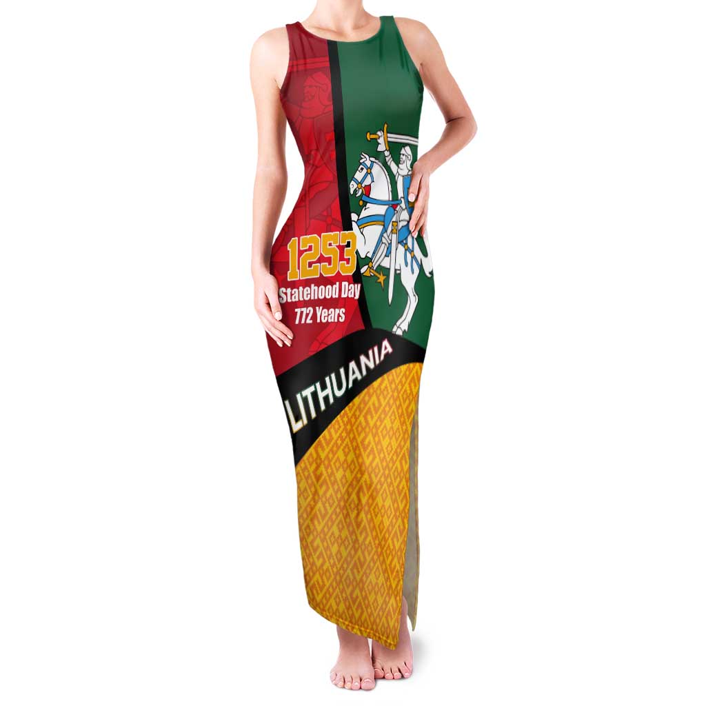 Lithuania Statehood Day July 6 Tank Maxi Dress Lietuva Tevyne musu