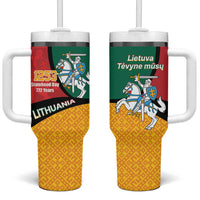 Lithuania Statehood Day July 6 Tumbler With Handle Lietuva Tevyne musu