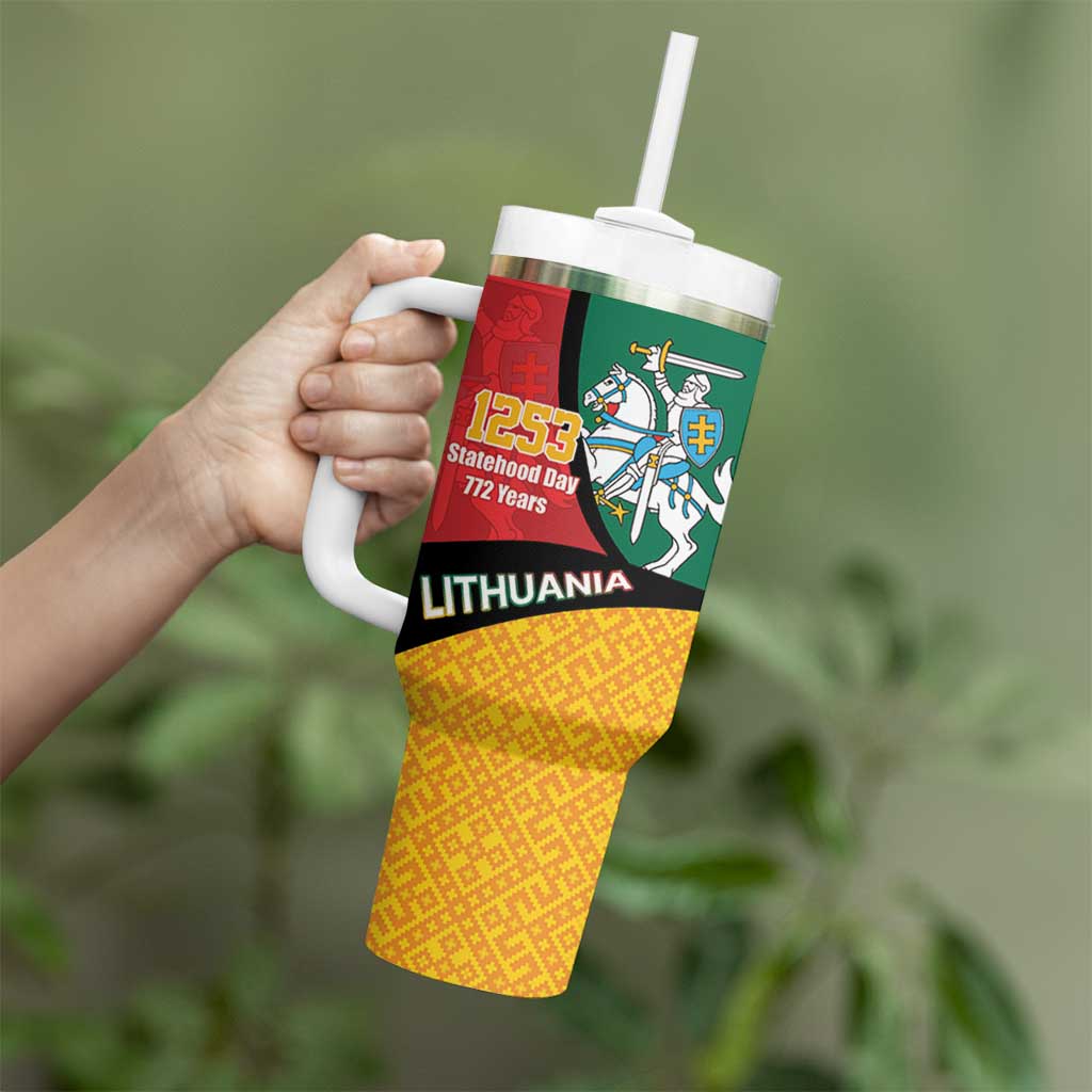Lithuania Statehood Day July 6 Tumbler With Handle Lietuva Tevyne musu