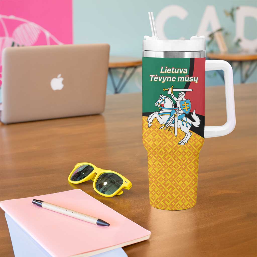 Lithuania Statehood Day July 6 Tumbler With Handle Lietuva Tevyne musu