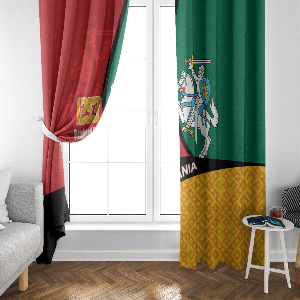 Lithuania Statehood Day July 6 Window Curtain Lietuva Tevyne musu