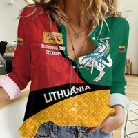Lithuania Statehood Day July 6 Women Casual Shirt Lietuva Tevyne musu