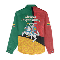 Lithuania Statehood Day July 6 Women Casual Shirt Lietuva Tevyne musu